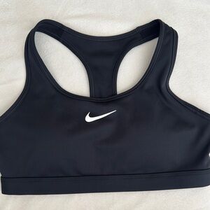 Nike swoosh Dri-Fit Women's Black Sports Bra